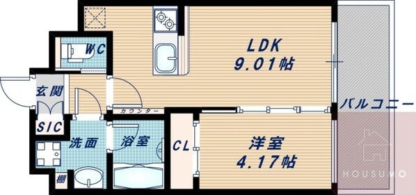 プレジオ緑地公園の物件間取画像